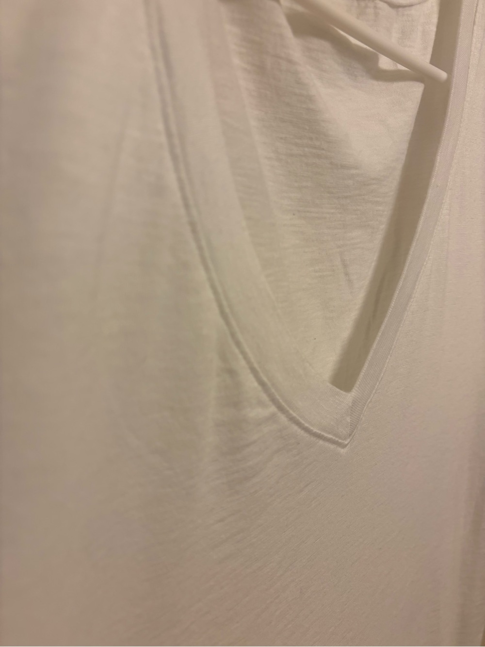 Marine Layer White V-Neck Short Sleeve Tee - Picture 4 of 4